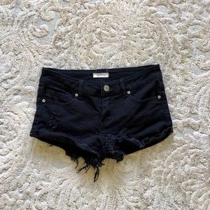 Black High Waisted Shorts